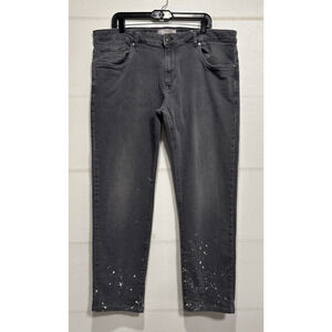 Luchiano Visconti Jeans Mens Favorite Modern Fit Slim 42x34 (41x30 actual) Gray